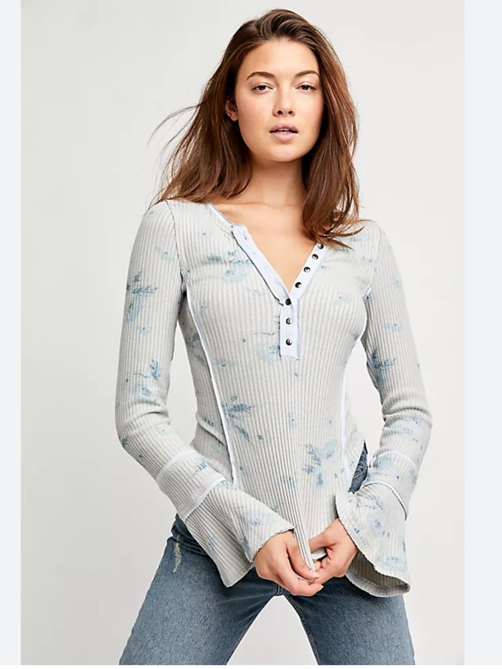 FREE PEOPLE ‘Layer Me Henley Top’